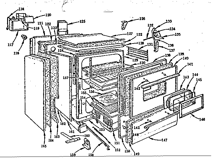 Kenmore 103254010 body section diagram