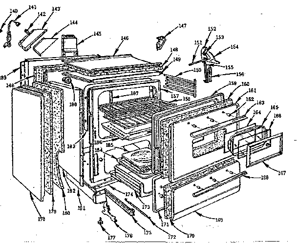 Kenmore 103258074 body section diagram