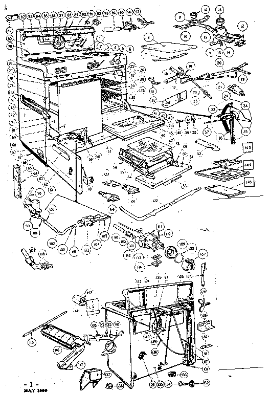 Kenmore 103267620 body section diagram