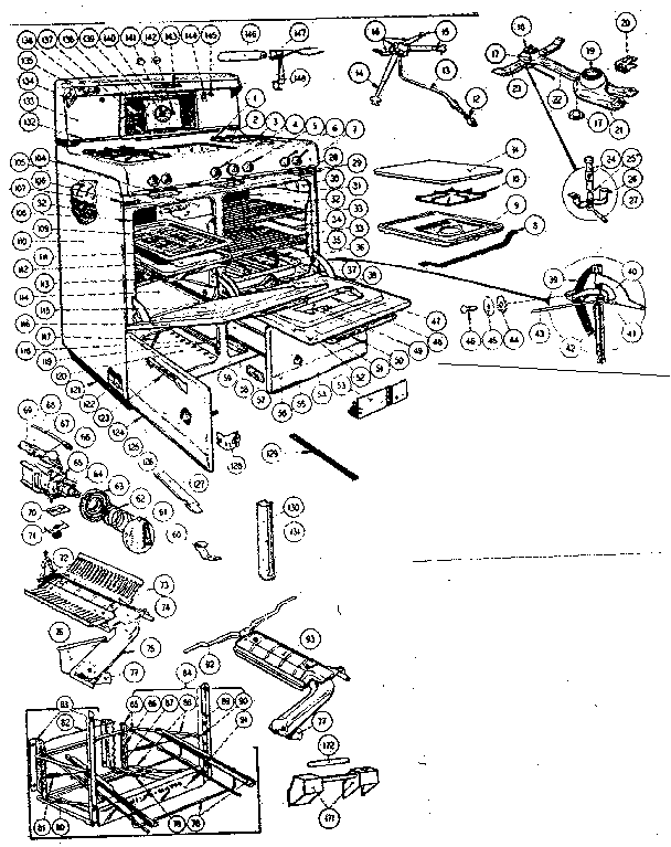 Kenmore 103275402 body section diagram
