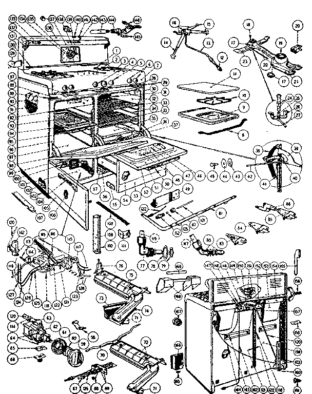 Kenmore 103283400 body section diagram