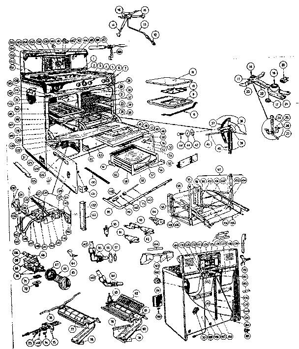 Kenmore 103285450 body section diagram