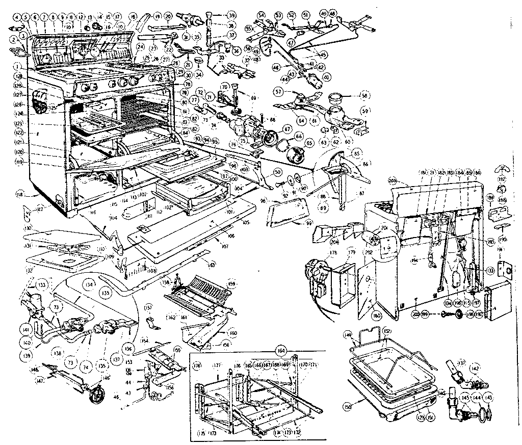 Kenmore 103291720 body section diagram