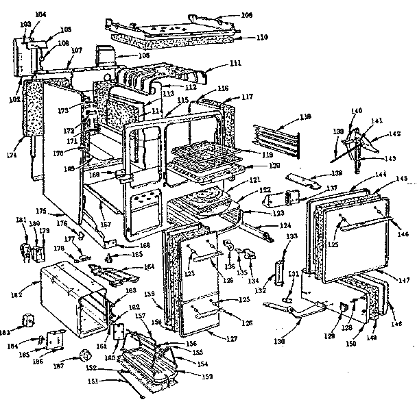 Kenmore 103293010 body section diagram