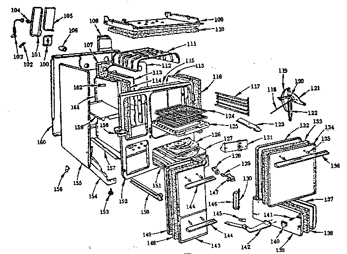 Kenmore 103294060 body section diagram