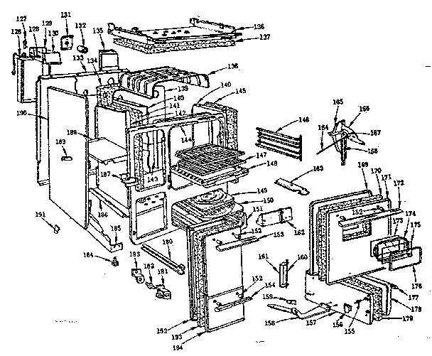 Kenmore 103296015 body section diagram