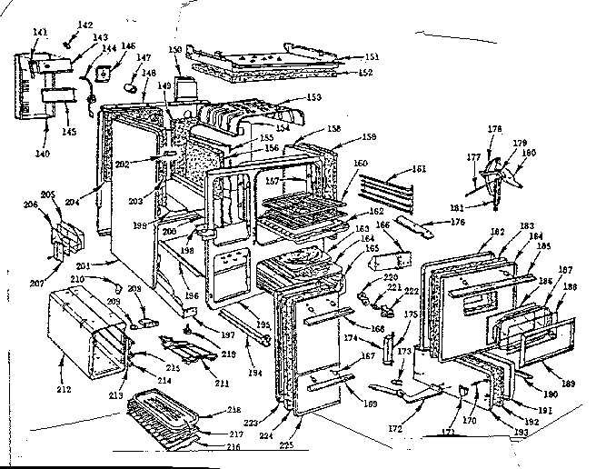 Kenmore 103299075 body section diagram