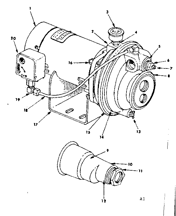 Kenmore 3903 replacement parts diagram