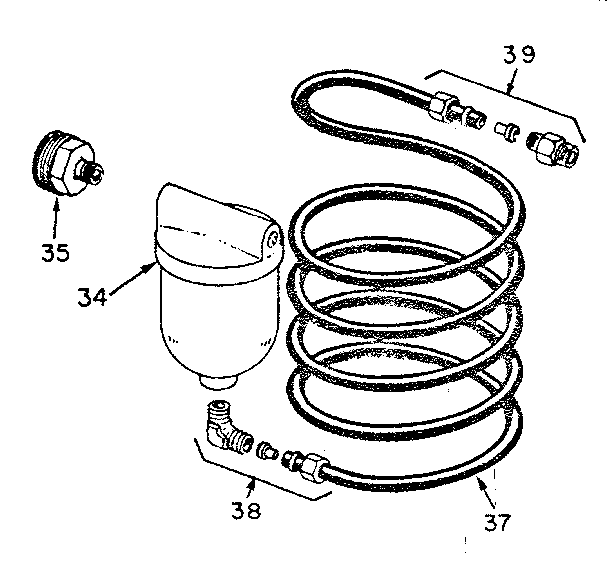 Craftsman 39025170 air volume control pkg diagram