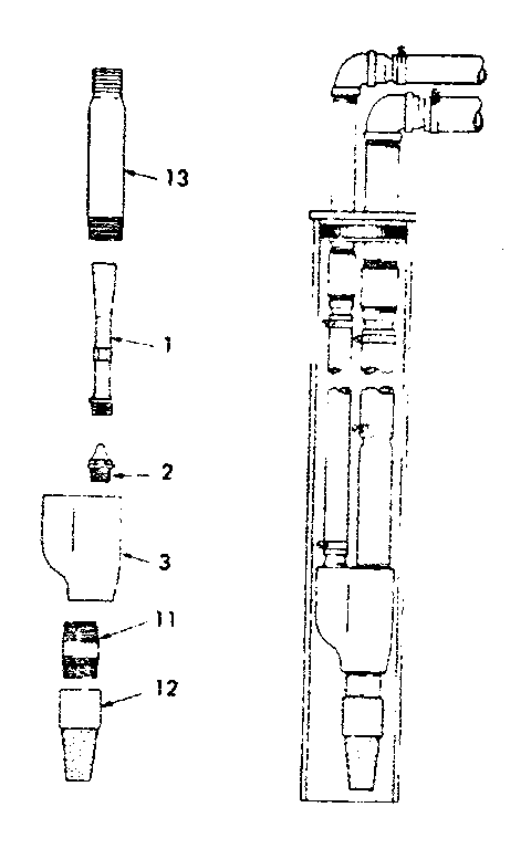 Craftsman 39025170 4 in double pipe jets diagram