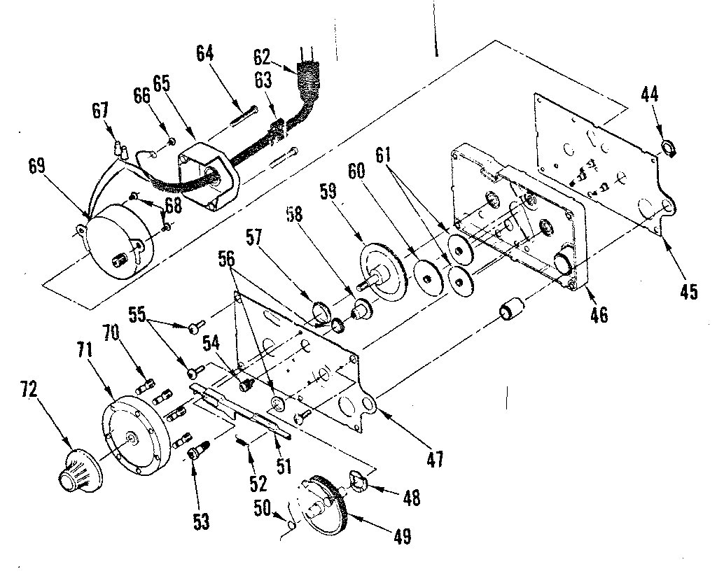 Kenmore 62534211 timer assembly diagram