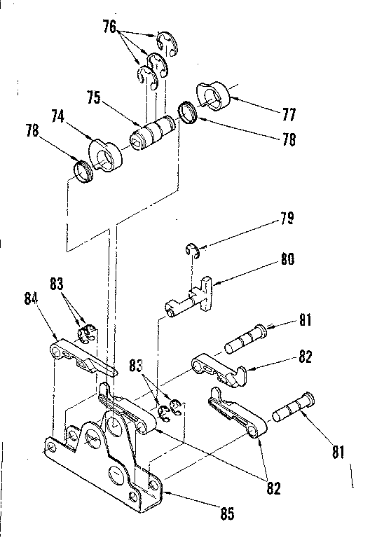 Kenmore 62534211 cam nest assembly diagram