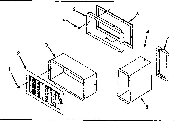 Sears 867736651 wall register kit diagram