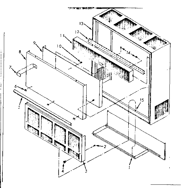 Sears 867736710 cabinet assy diagram