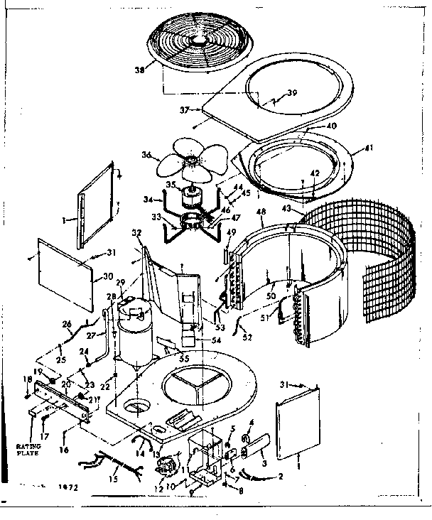 Kenmore 867816760 unit parts diagram