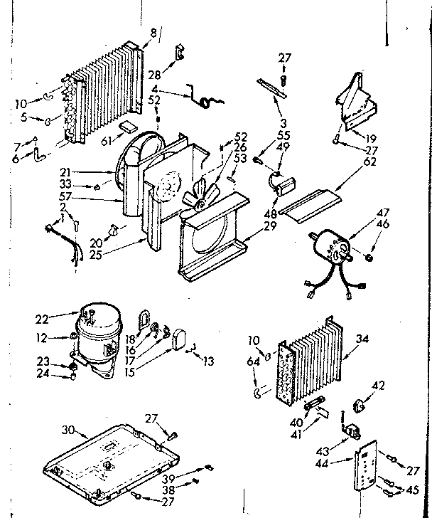 Kenmore 10671093 unit parts diagram