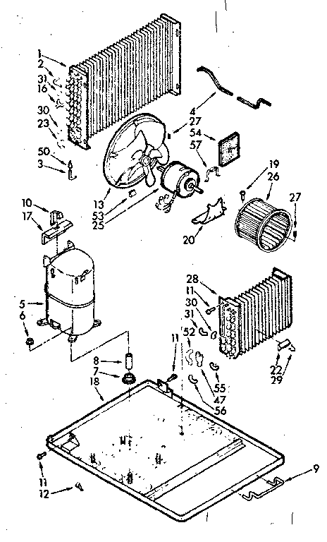 Kenmore 10673901 unit parts diagram