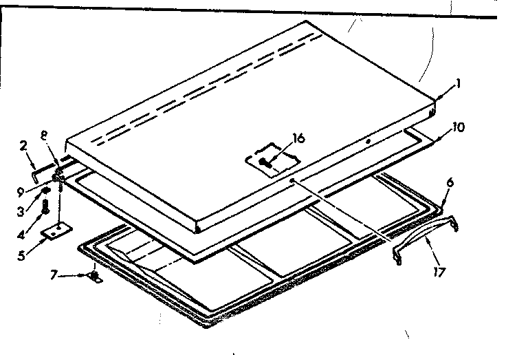 Kenmore 198712190 door parts diagram