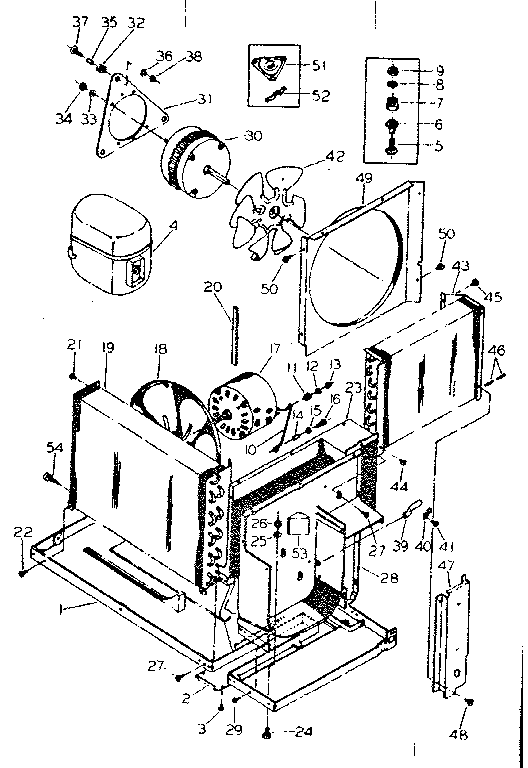 Kenmore 25372311 refrigerating system & air handling parts diagram
