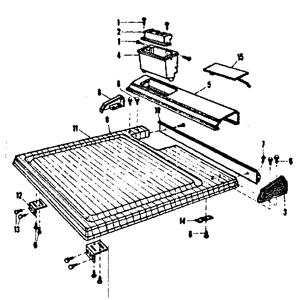 Kenmore 587727011 top diagram