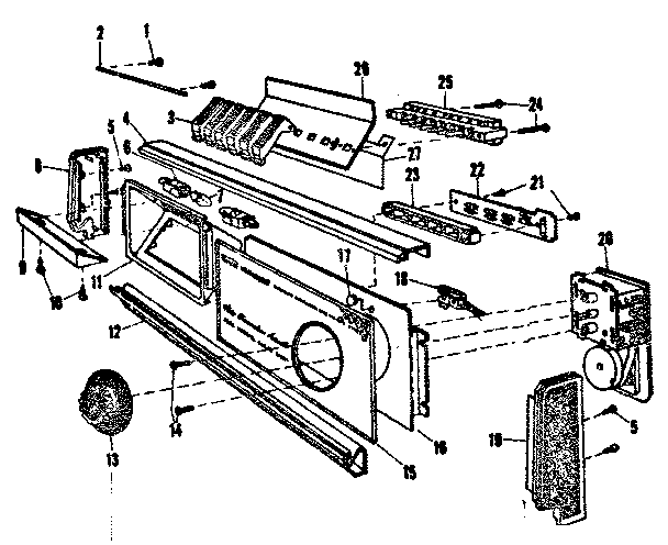 Kenmore 587721400 control panel diagram
