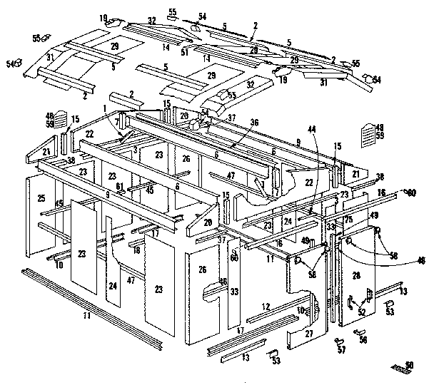 Sears 69660841 replacement parts diagram
