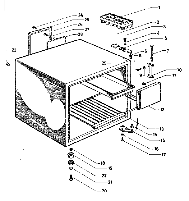 Kenmore 8457384 cabinet parts diagram
