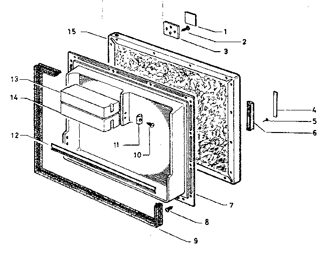 Kenmore 8457384 door parts diagram