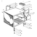 Kenmore 84573842 cabinet parts diagram