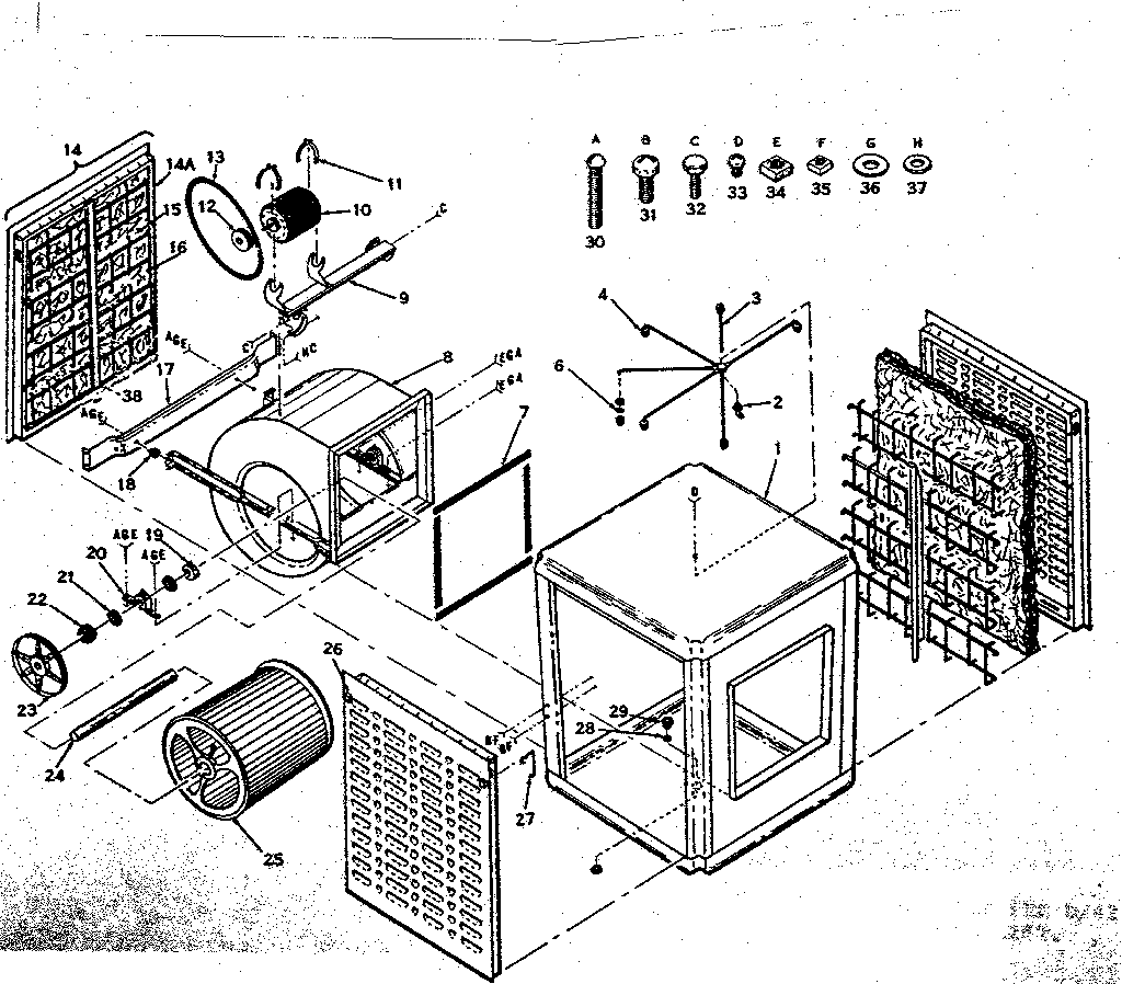 Kenmore 56561641 functional replacement parts diagram