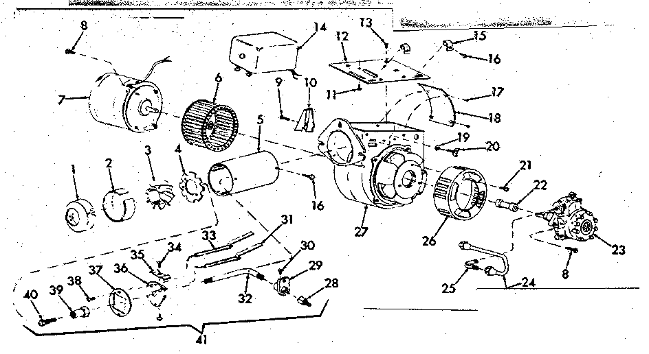 Kenmore 86761841 oil burner assembly diagram