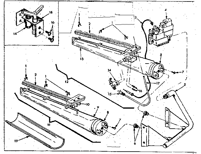 Kenmore 8676607 burner & manifold diagram