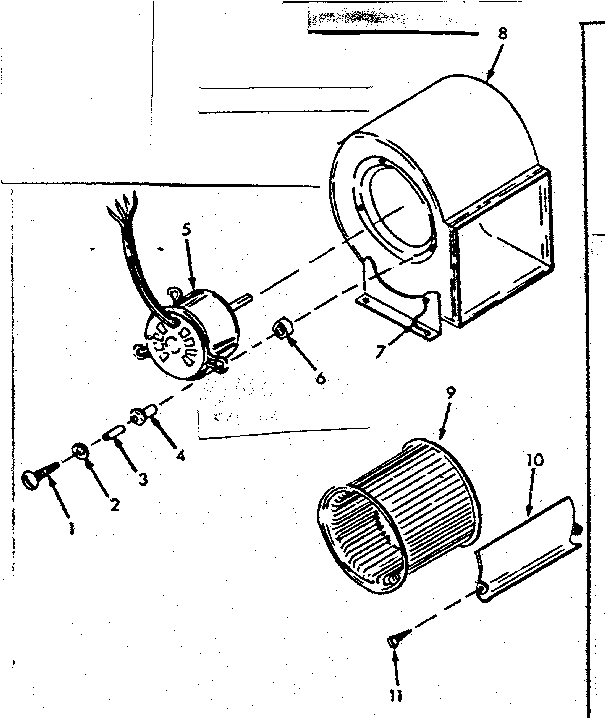 Kenmore 8676607 h-q blower assembly diagram