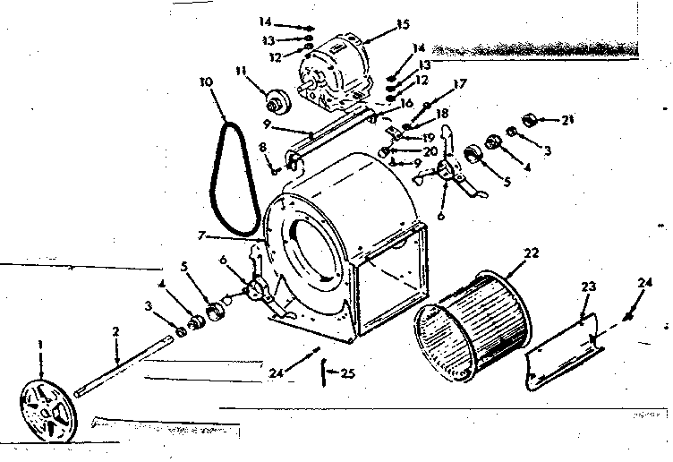 Kenmore 8676607 h-q blower assembly diagram