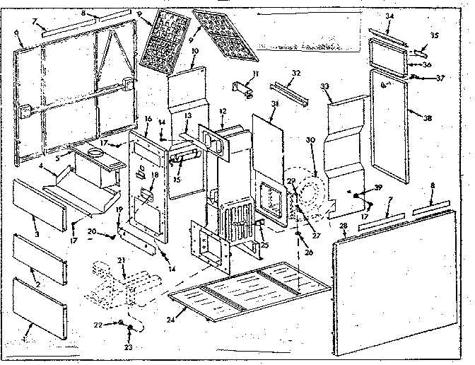 Kenmore 8676622 furnace assemblies - all models diagram
