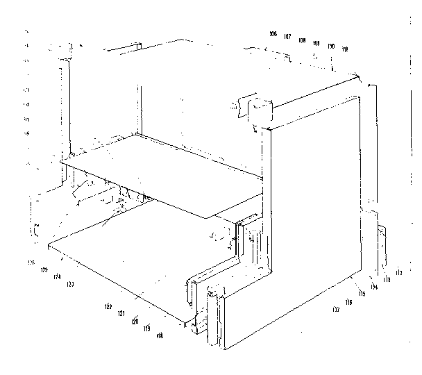 Kenmore 101916631 main structure diagram