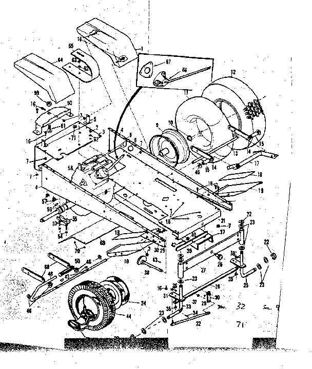 Craftsman 9178420 main frame diagram