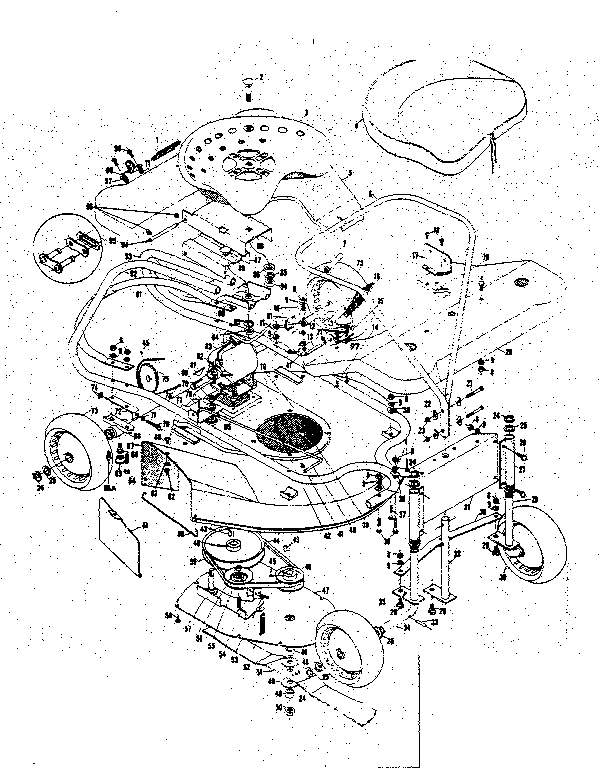 Craftsman 13188391 mower housing diagram
