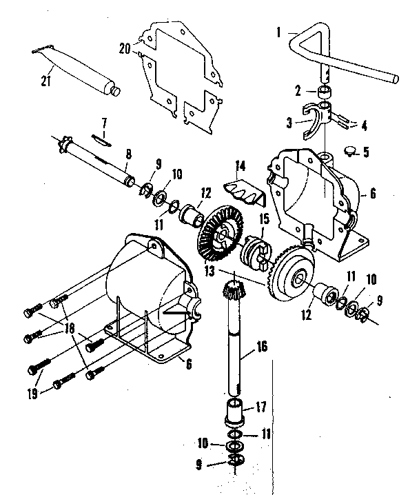 Craftsman 13188391 gear case assembly diagram