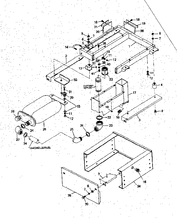 Generac 6208-2 mounting base diagram