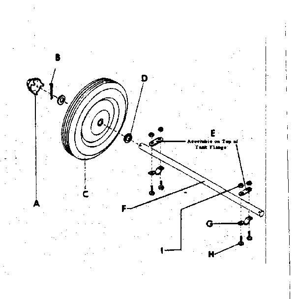Craftsman 98545008 undercarriage assembly for 30 gallon cart diagram