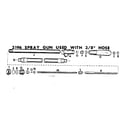 Craftsman 98545008 3196 spray gun used with 3/8" hose diagram