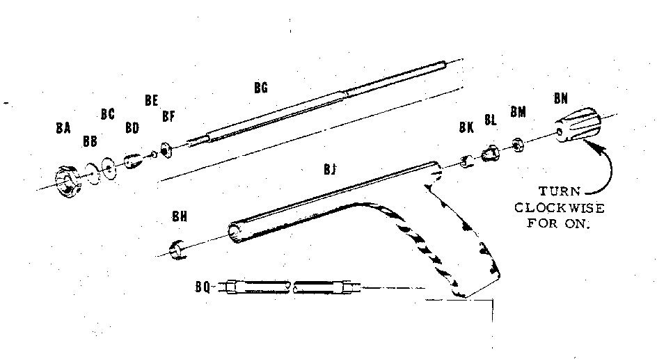 Craftsman 98564851 da801 pistol grip spray gun diagram