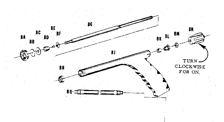 Craftsman 98564861 da801 pistol grip spray gun diagram