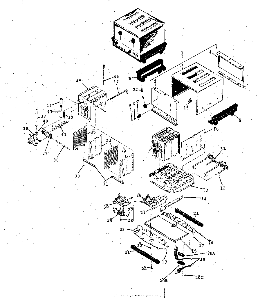 Kenmore 87463410 replacement parts diagram