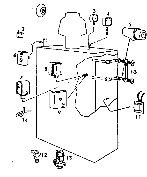 Kenmore 229128 boiler controls diagram