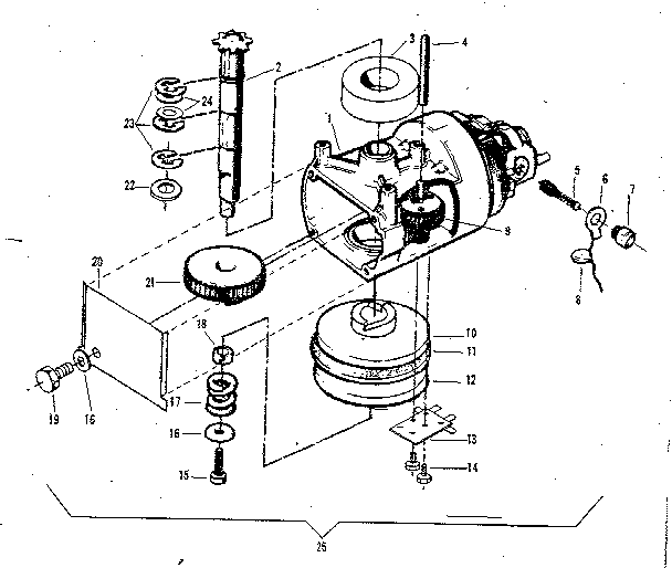 Craftsman 139650101 motor assembly diagram