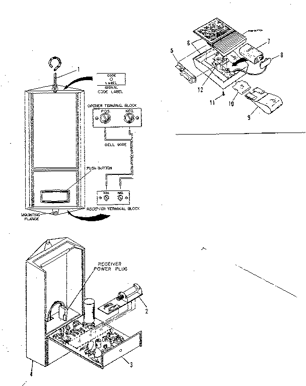 Craftsman 139651220 radio controls and gdo accessories diagram