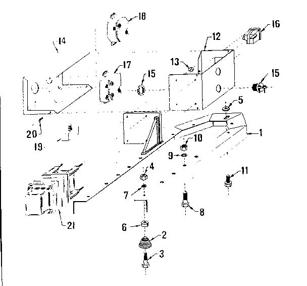 Craftsman 58056030 mounting base diagram