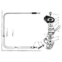 Sears 502472710 trigger lever and cable assembly diagram